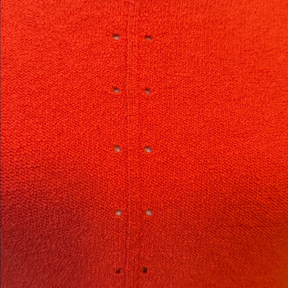 Anthropologie Moth Zurich Light Hoodie Chenille Knit Sweater Coral Size Medium - Picture 5 of 10